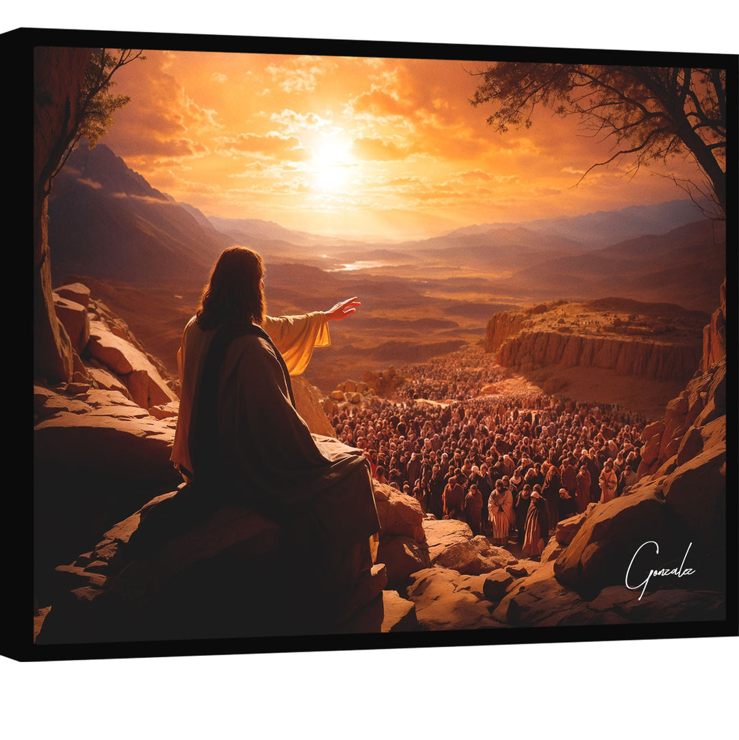 Jesus and His Followers Canvas – Spiritual Wall Art