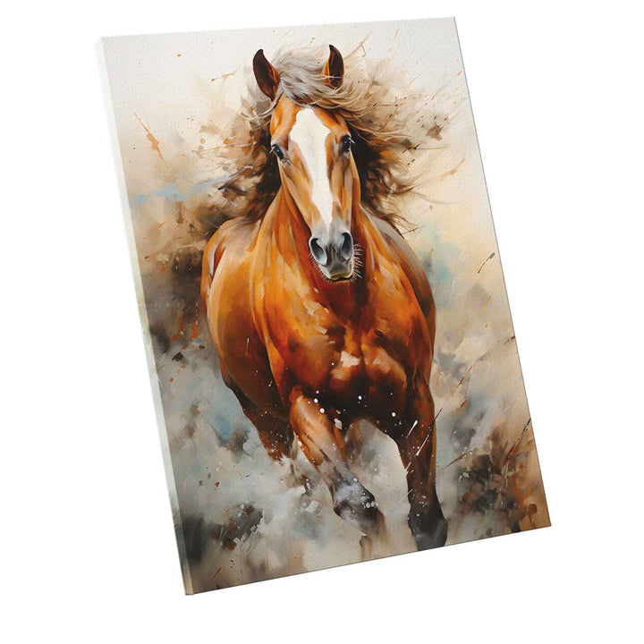 Running Horse Modern Canvas Print