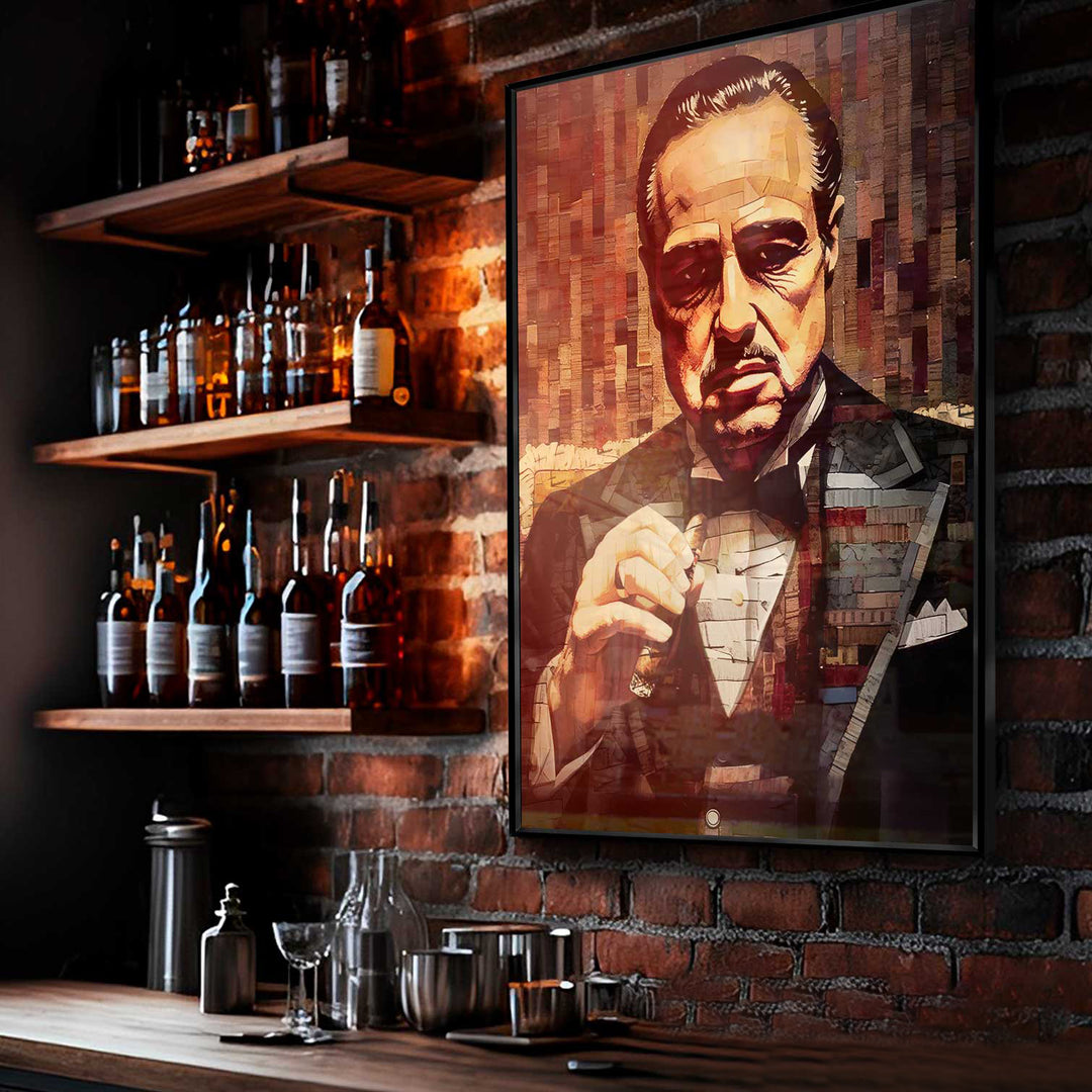 God Father Movie Mafia Wall Art Canvas Print