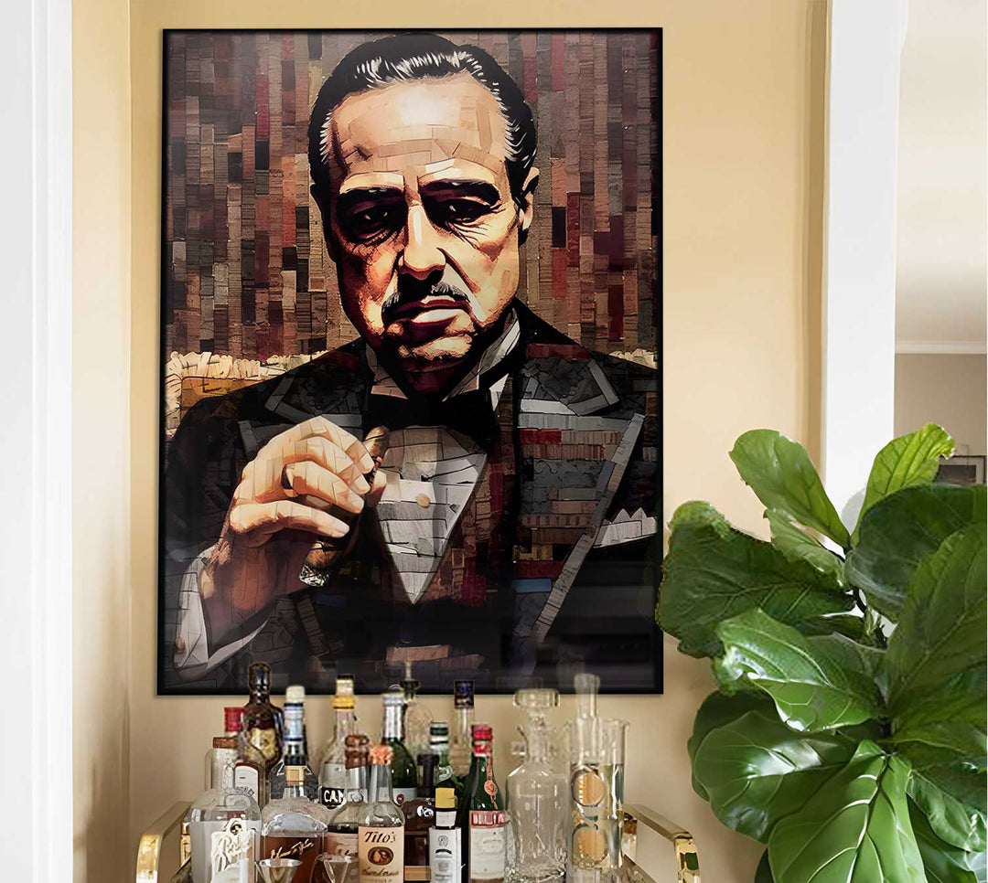 God Father Movie Mafia Wall Art Canvas Print