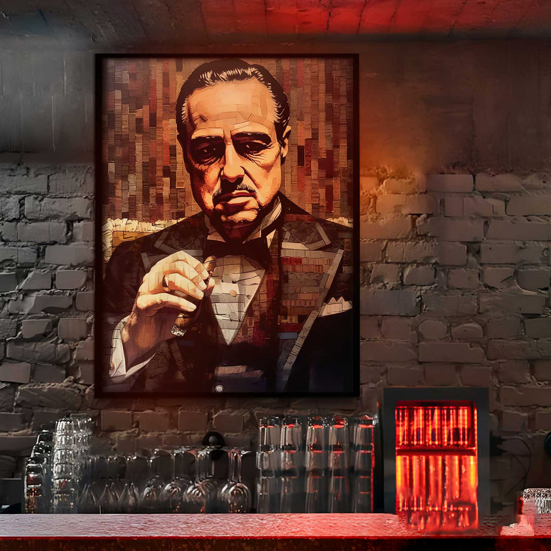 God Father Movie Mafia Wall Art Canvas Print