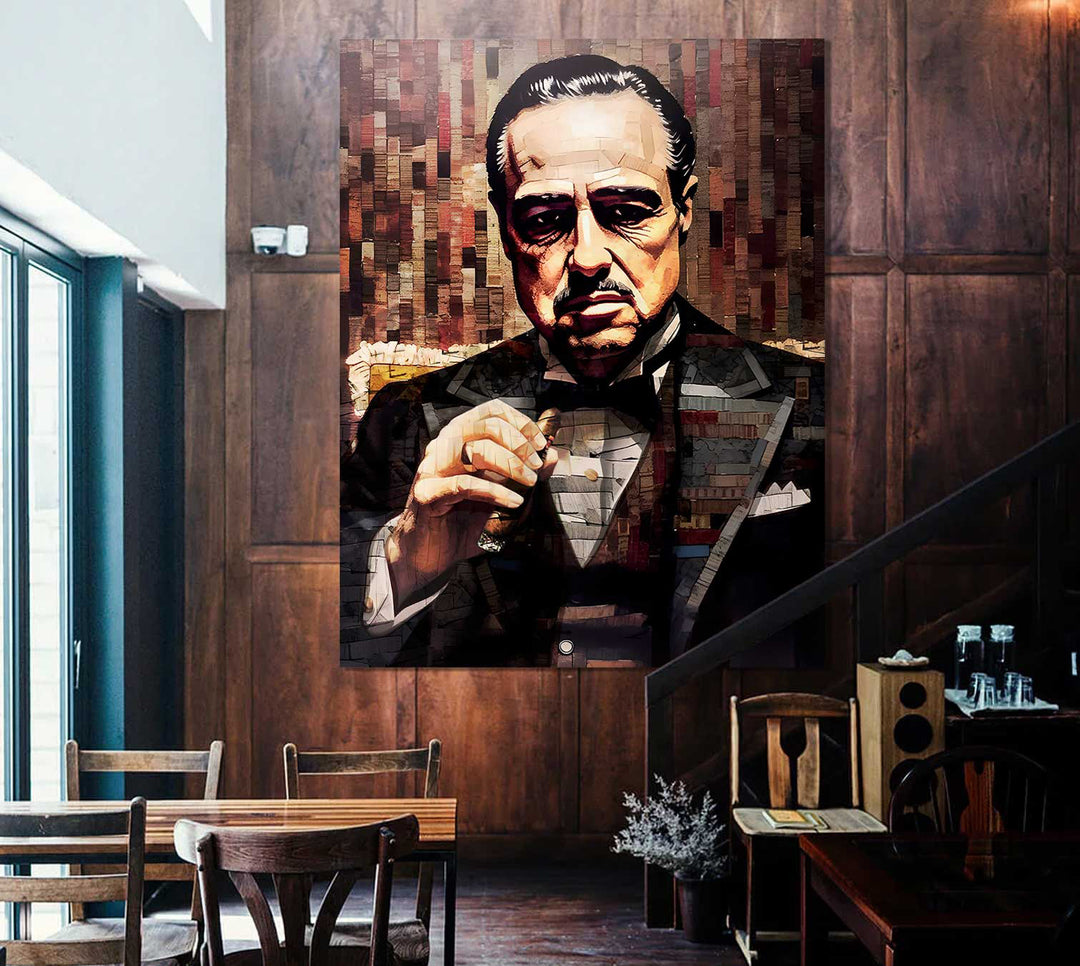 God Father Movie Mafia Wall Art Canvas Print
