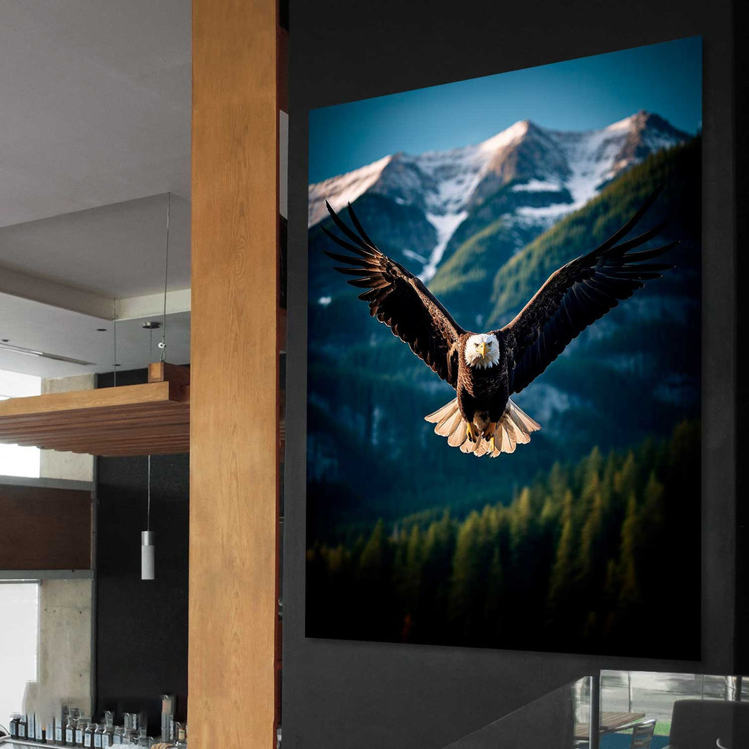Flight of an eagle motivational art