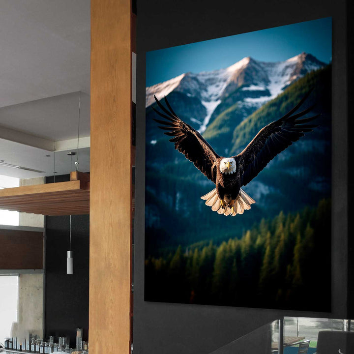 Flight of an eagle motivational art