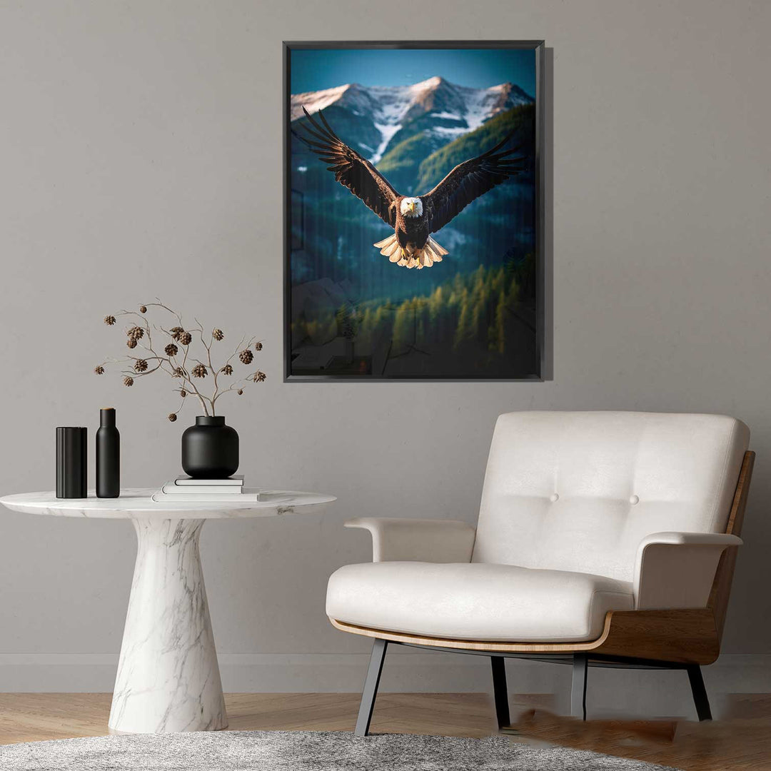 Flight of an eagle motivational art