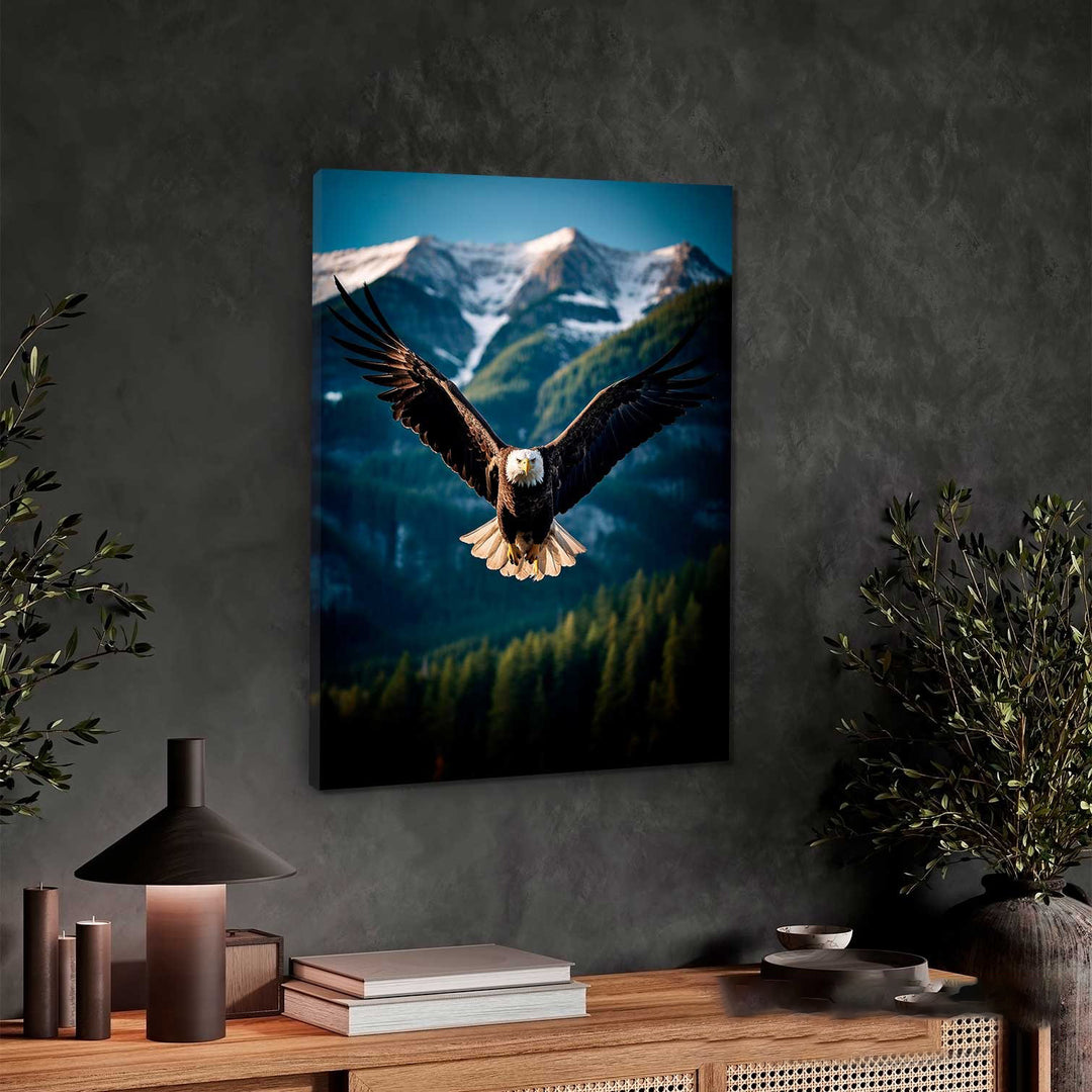 Flight of an eagle motivational art
