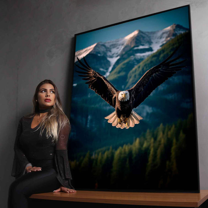 Flight of an eagle motivational art