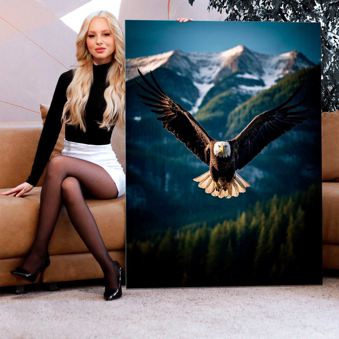 Flight of an eagle motivational art