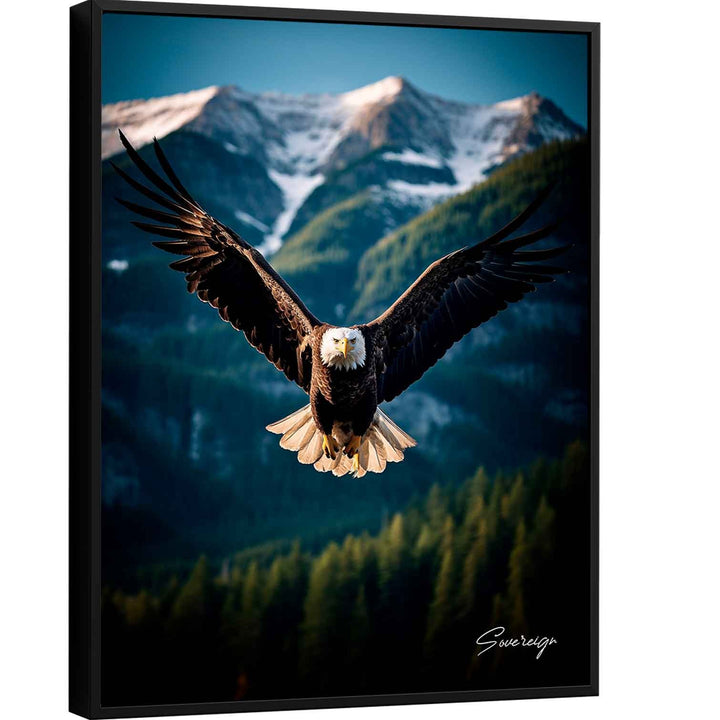 Flight of an eagle motivational art