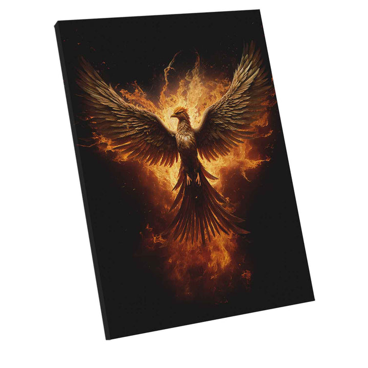 Rising Pheonix Abstract Canvas Print