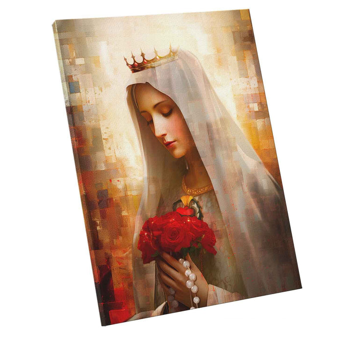 Our Lady of Fatima Grid Art Canvas