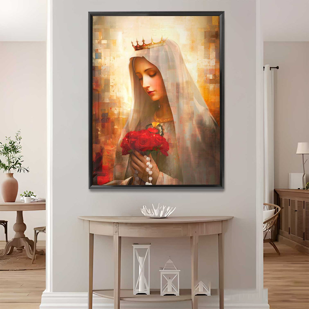 Our Lady of Fatima Grid Art Canvas