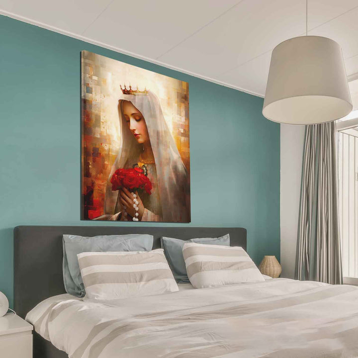 Our Lady of Fatima Grid Art Canvas