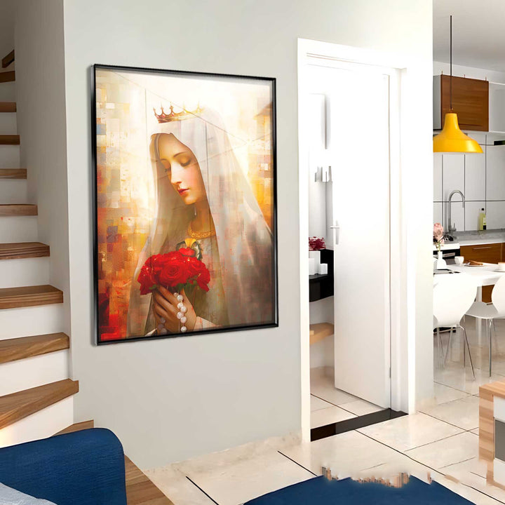 Our Lady of Fatima Grid Art Canvas