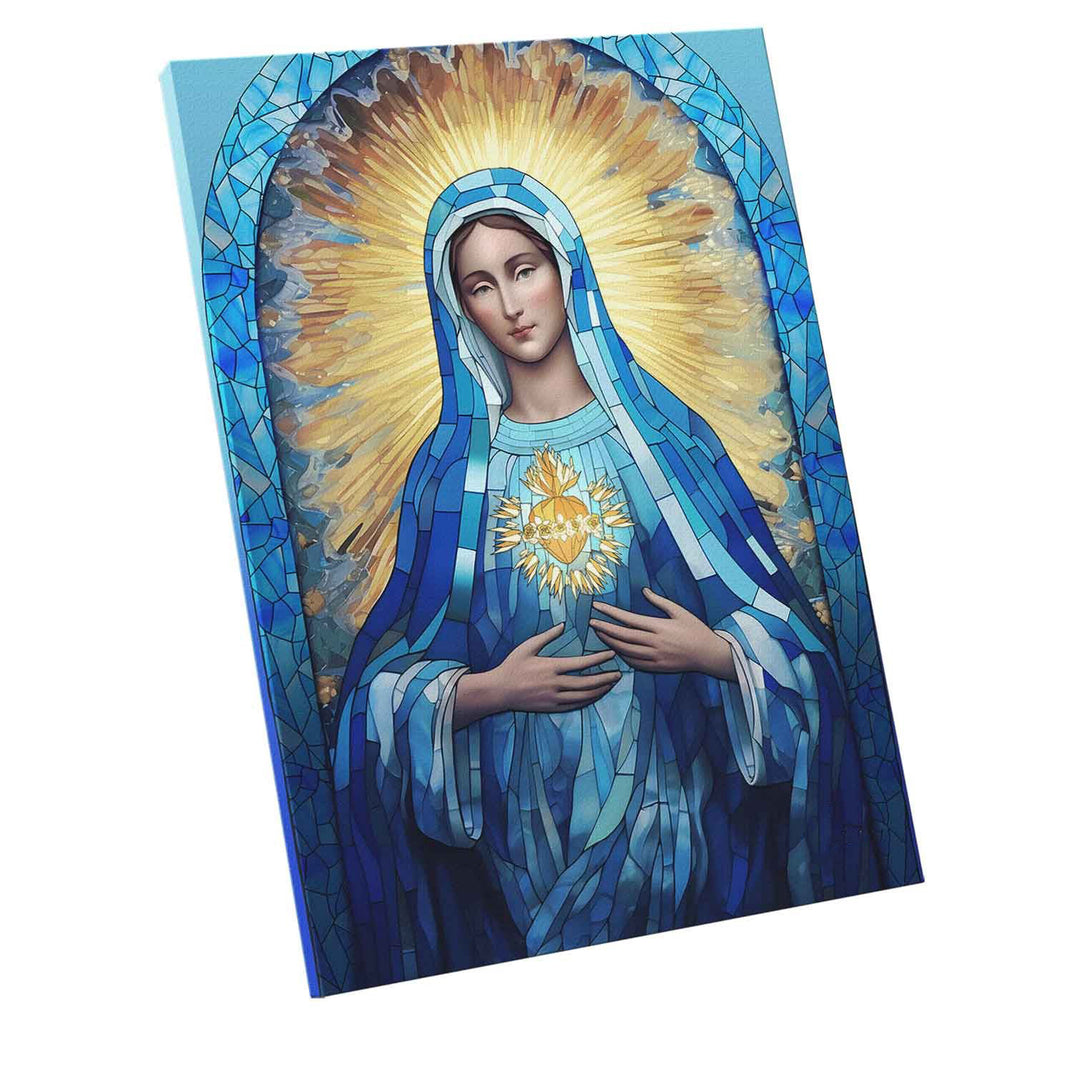 Virgin Mary Vitrart Canvas Print