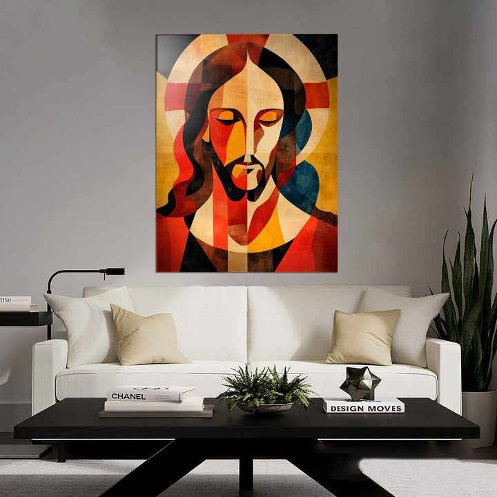 Abstract Jesus Painting