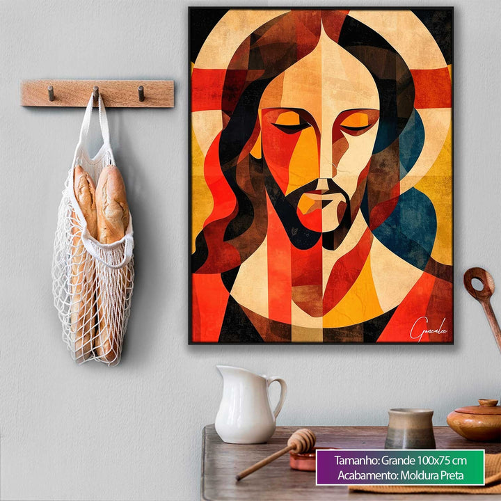 Abstract Jesus Painting