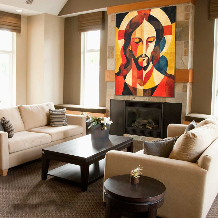 Abstract Jesus Painting