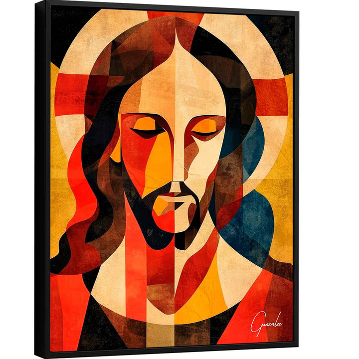 Abstract Jesus Painting