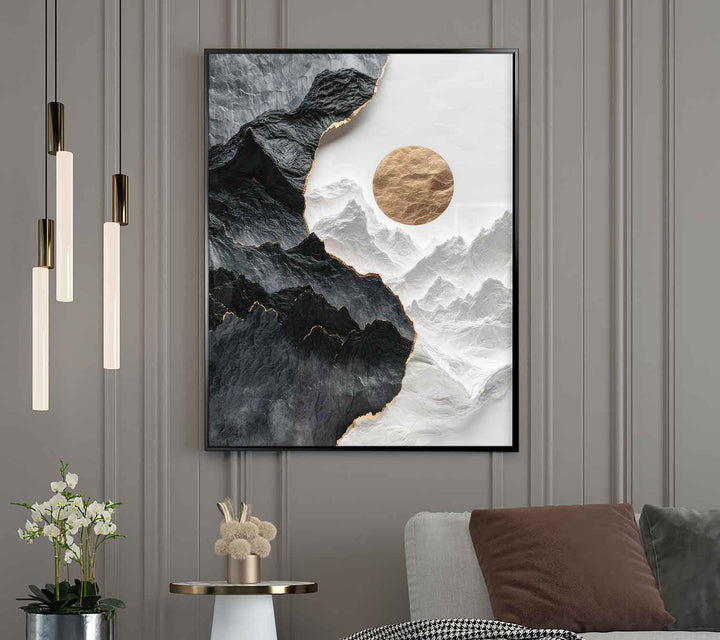 Nature Balance Abstract Black And White Nature Art