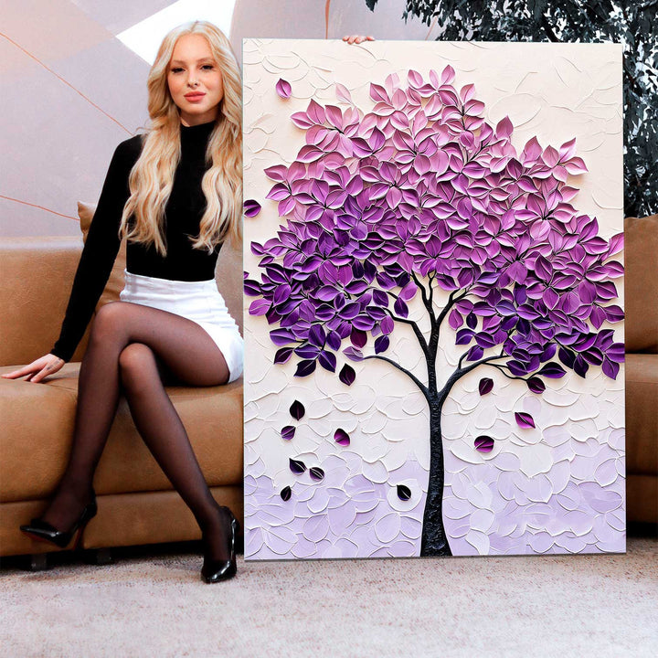 Abstract Violet Tree of Life