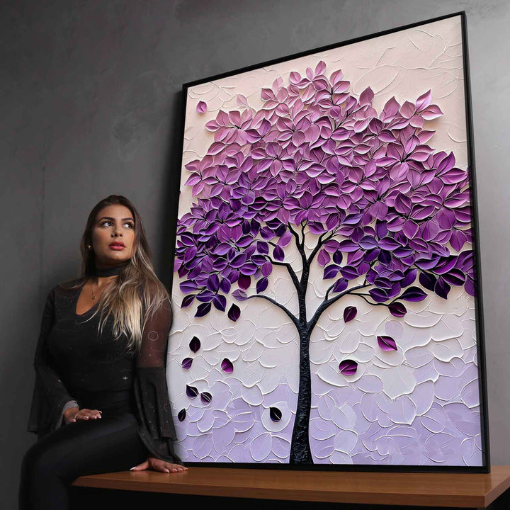 Abstract Violet Tree of Life