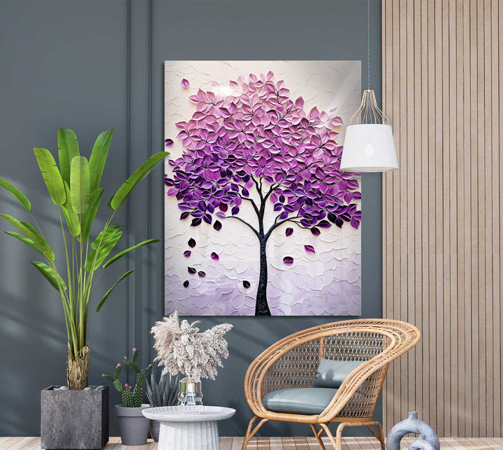 Abstract Violet Tree of Life
