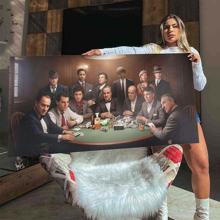 Gangsters Club Canvas Print – Dark Cinematic Art for Wall