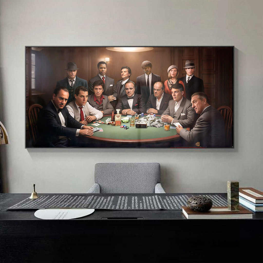 Gangsters Club Canvas Print – Dark Cinematic Art for Wall