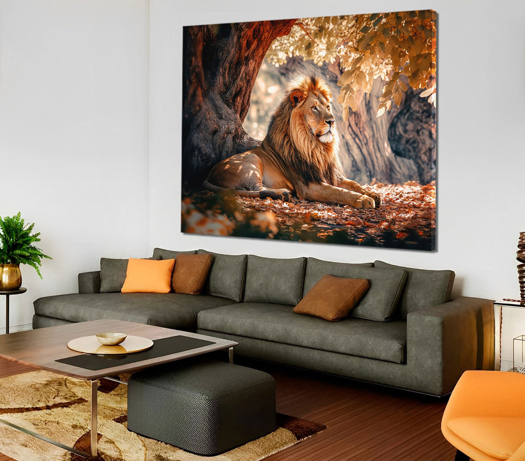 Calm of Lion Canvas Print