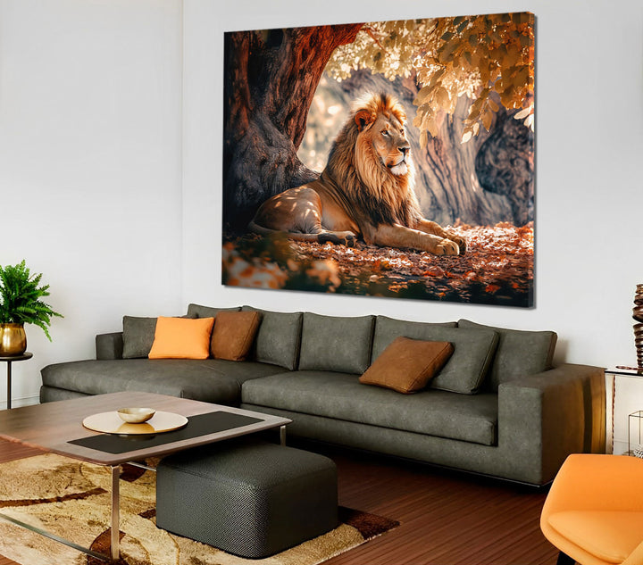 Calm of Lion Canvas Print