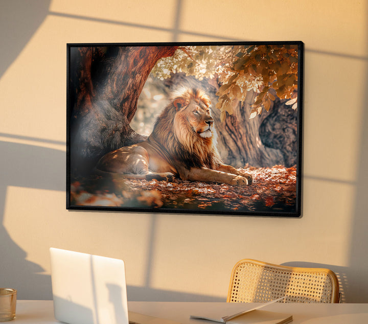 Calm of Lion Canvas Print