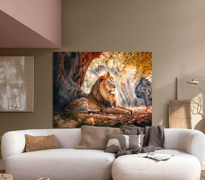 Calm of Lion Canvas Print