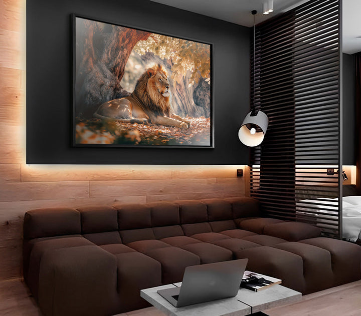 Calm of Lion Canvas Print