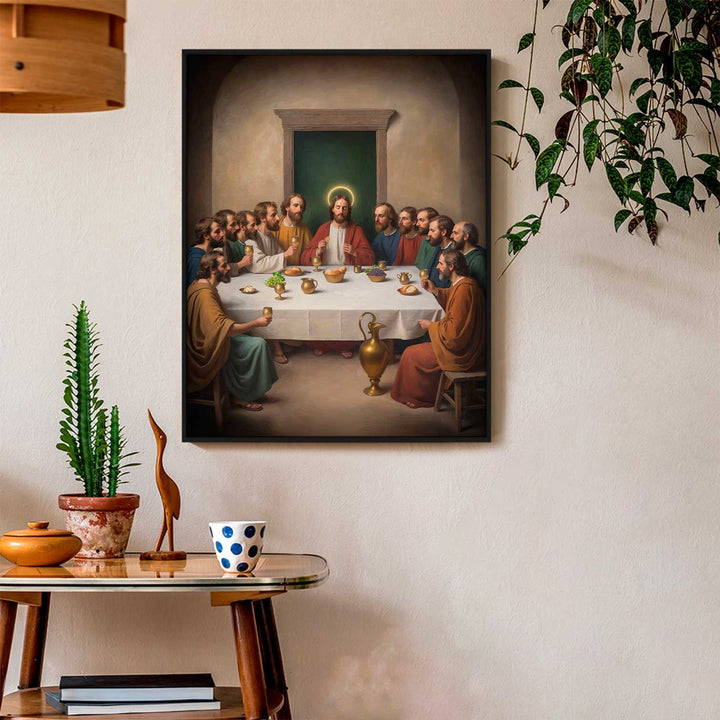 Holy Supper Jesus Canvas Print