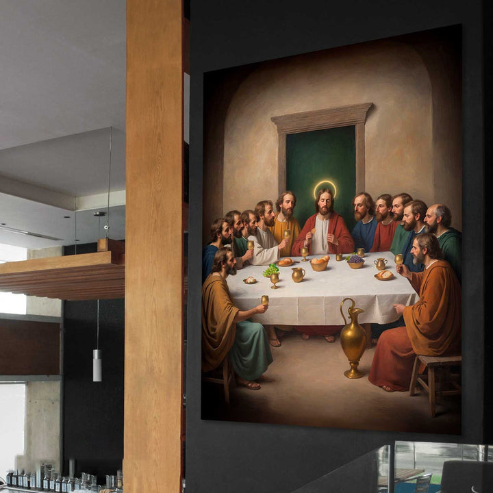 Holy Supper Jesus Canvas Print