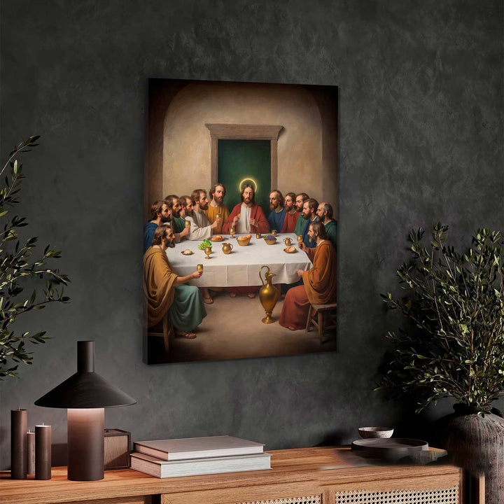 Holy Supper Jesus Canvas Print
