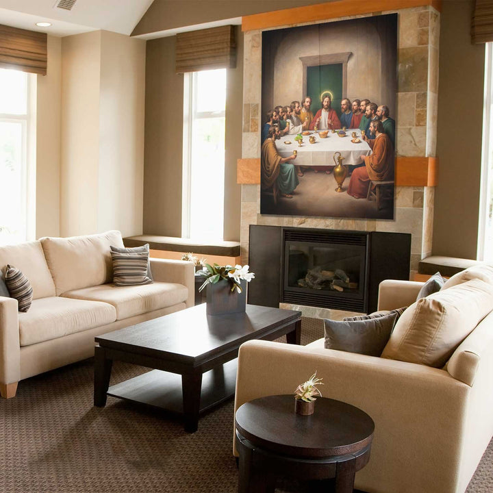 Holy Supper Jesus Canvas Print
