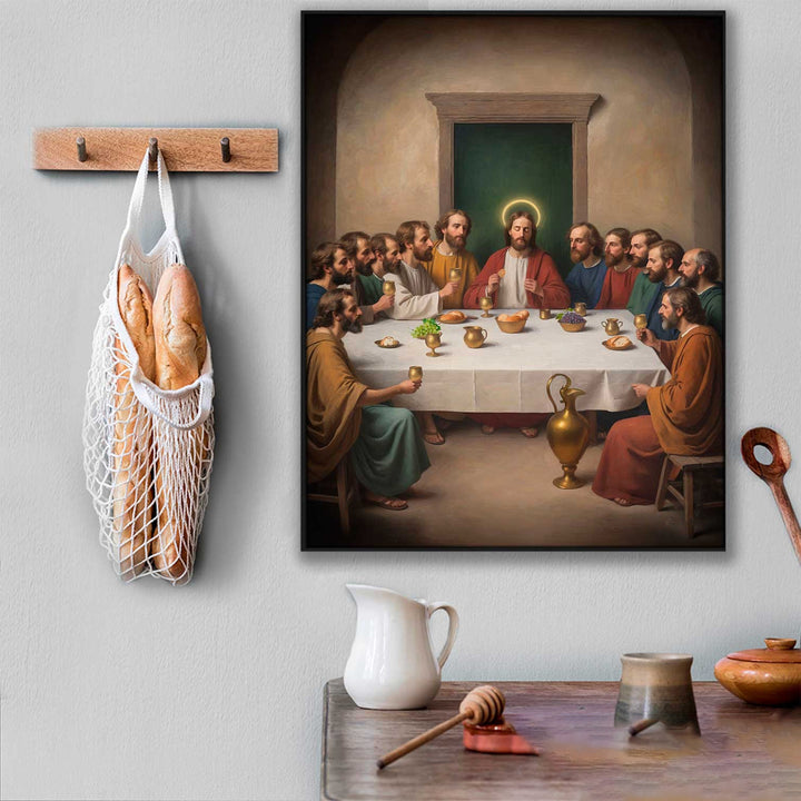 Holy Supper Jesus Canvas Print