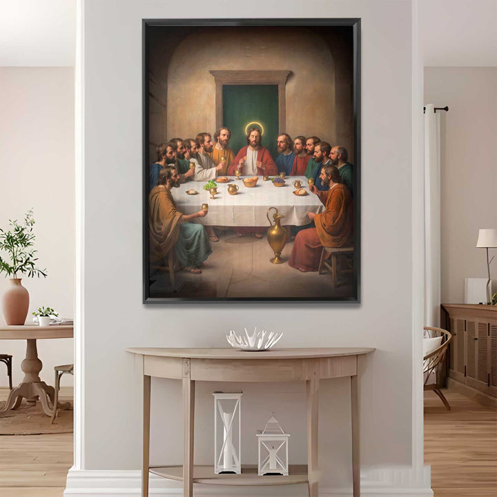 Holy Supper Jesus Canvas Print