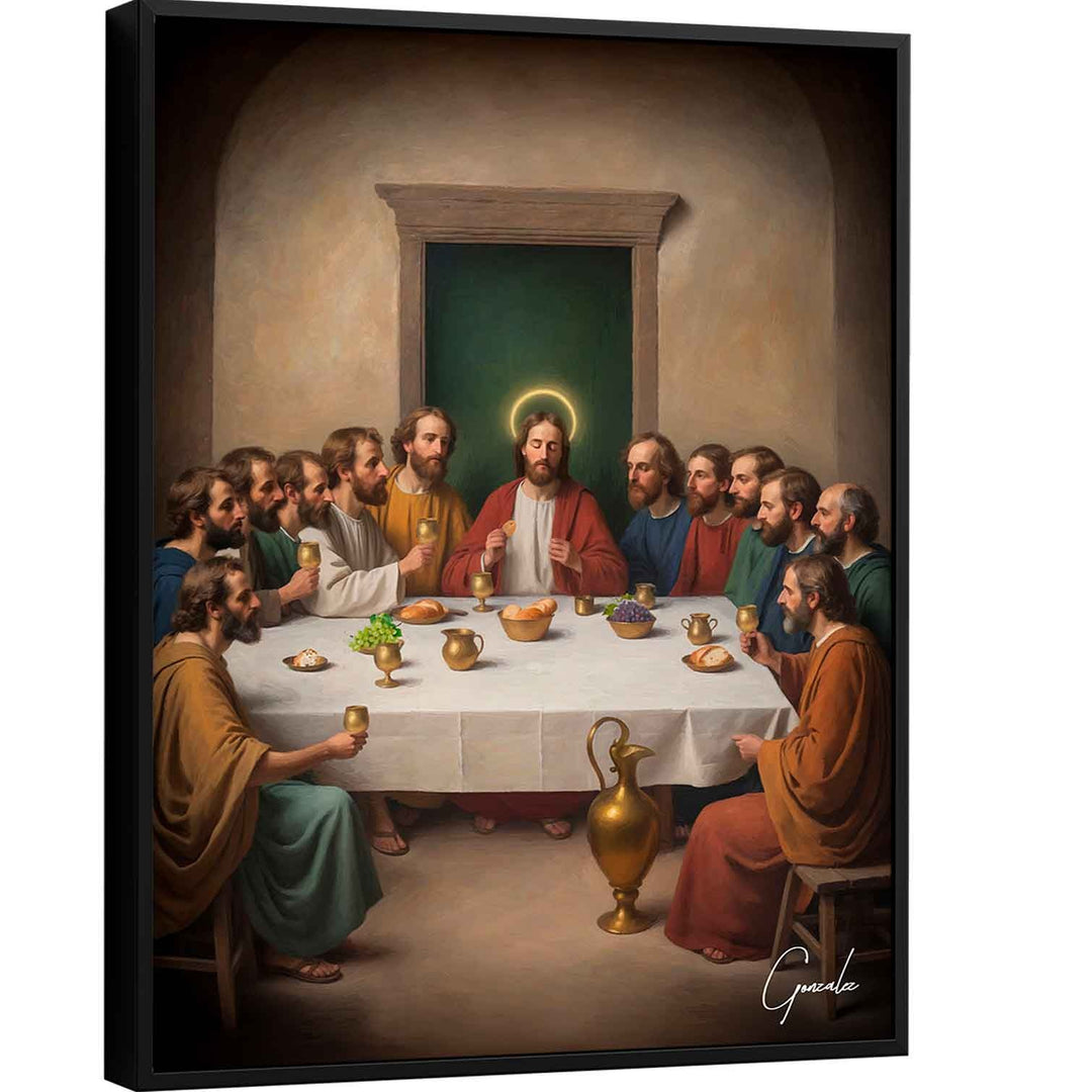 Holy Supper Jesus Canvas Print