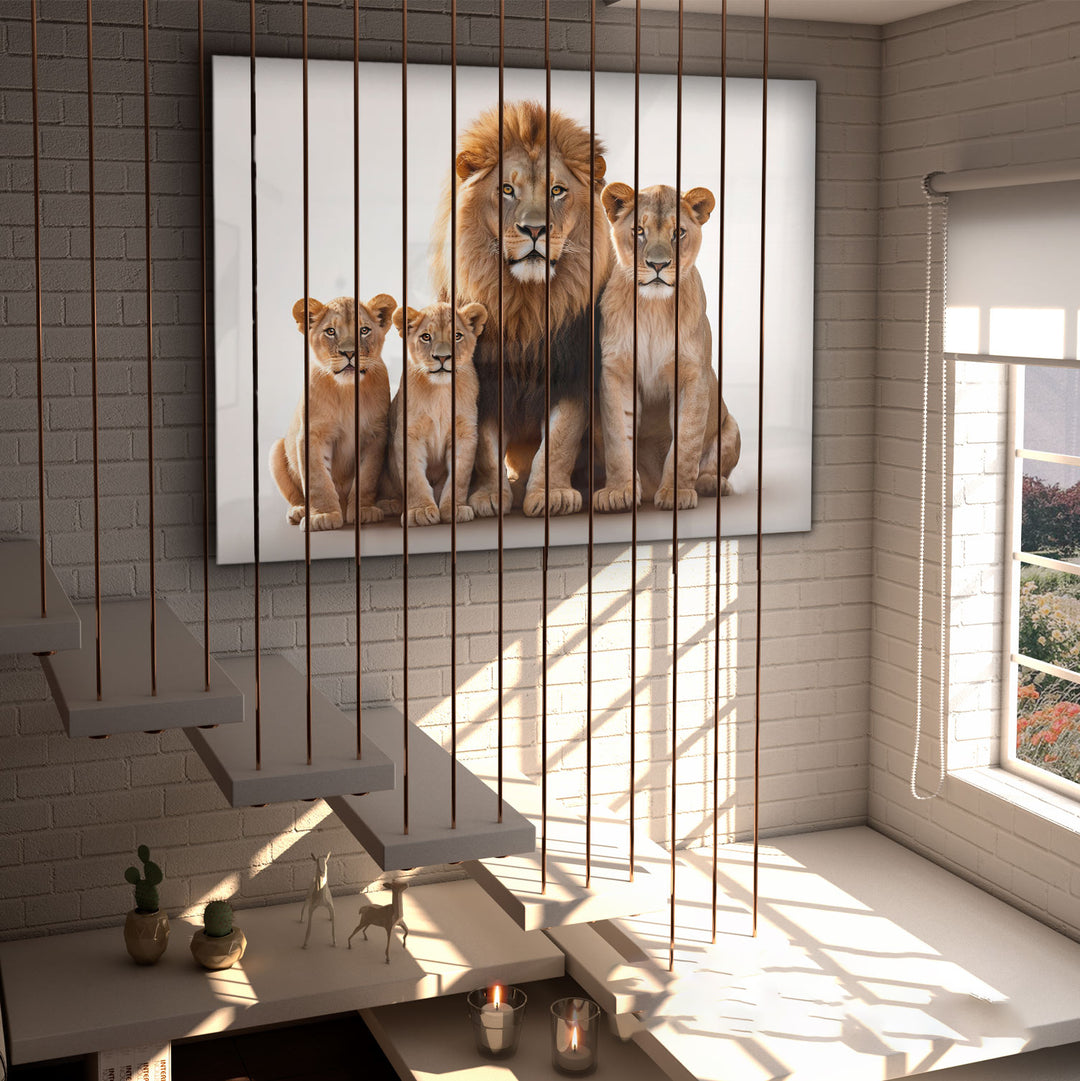 Lion Family Canvas Print