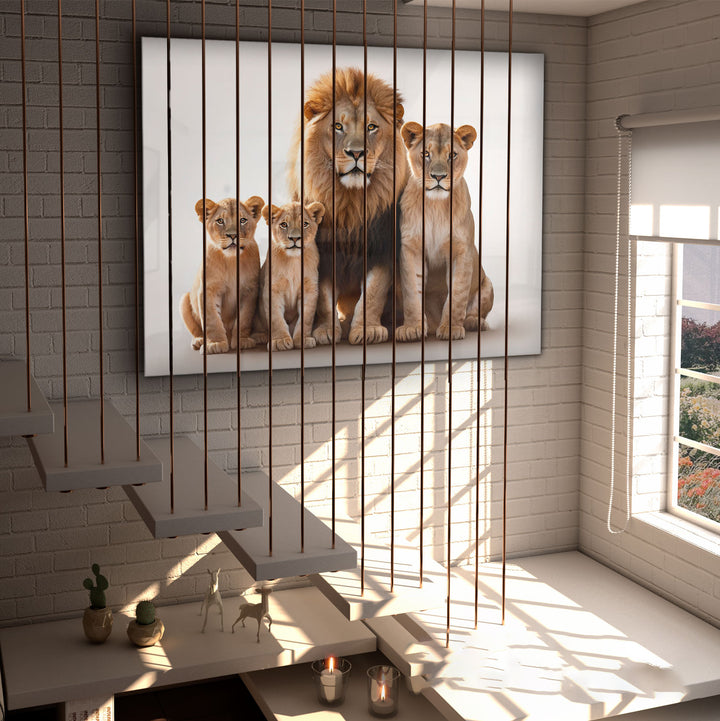Lion Family Canvas Print