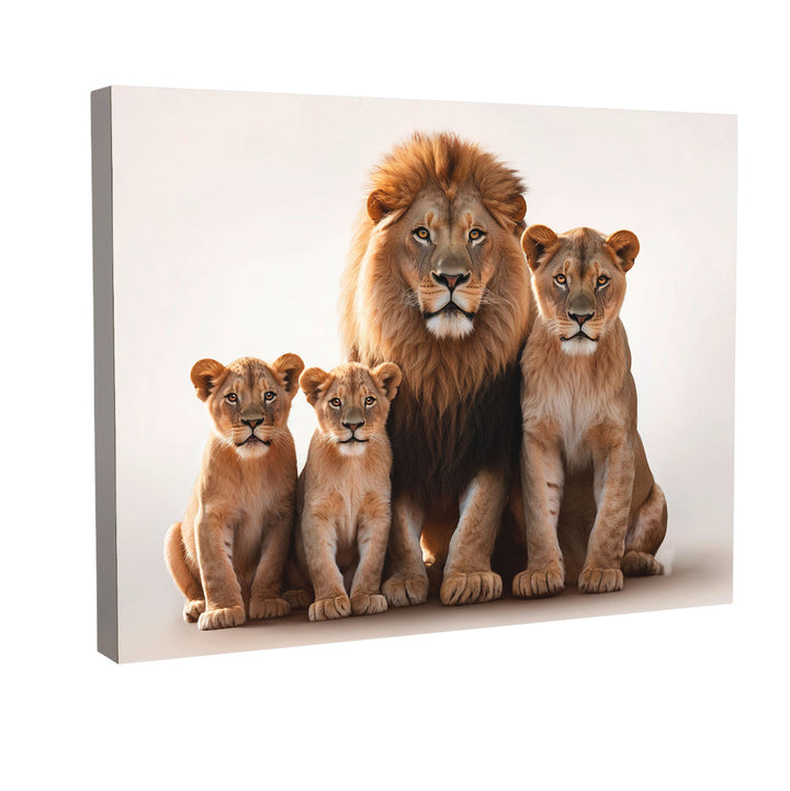 Lion Family Canvas Print