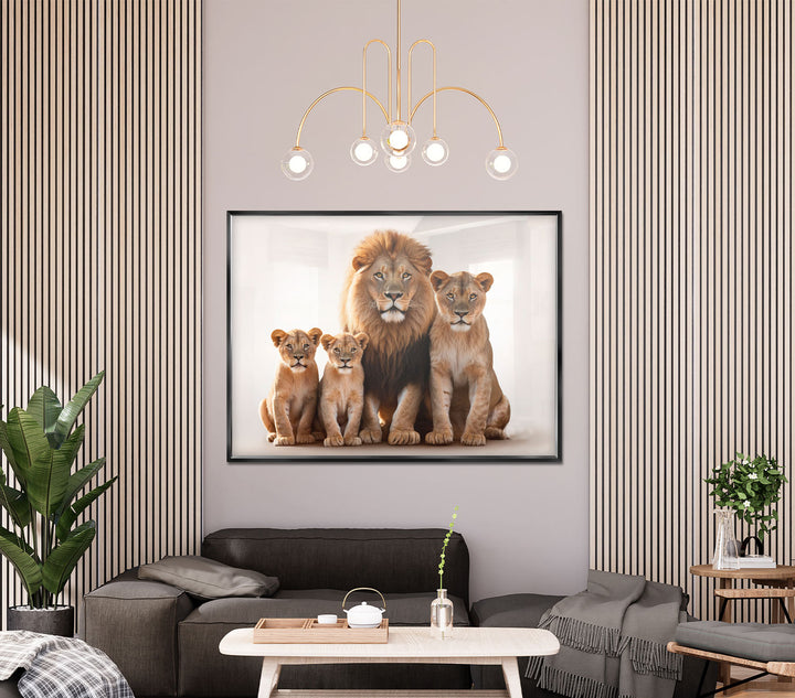 Lion Family Canvas Print