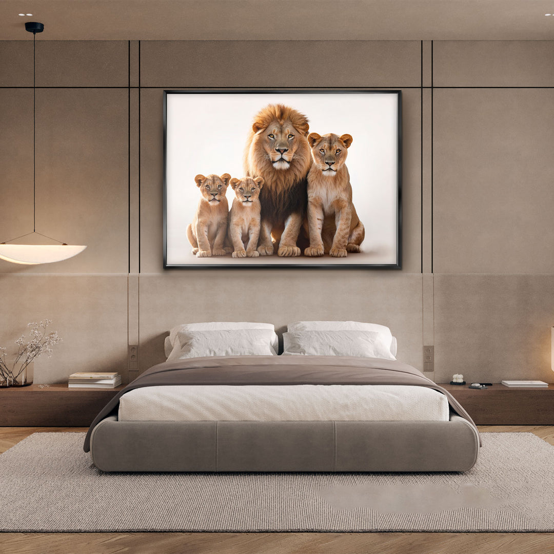 Lion Family Canvas Print