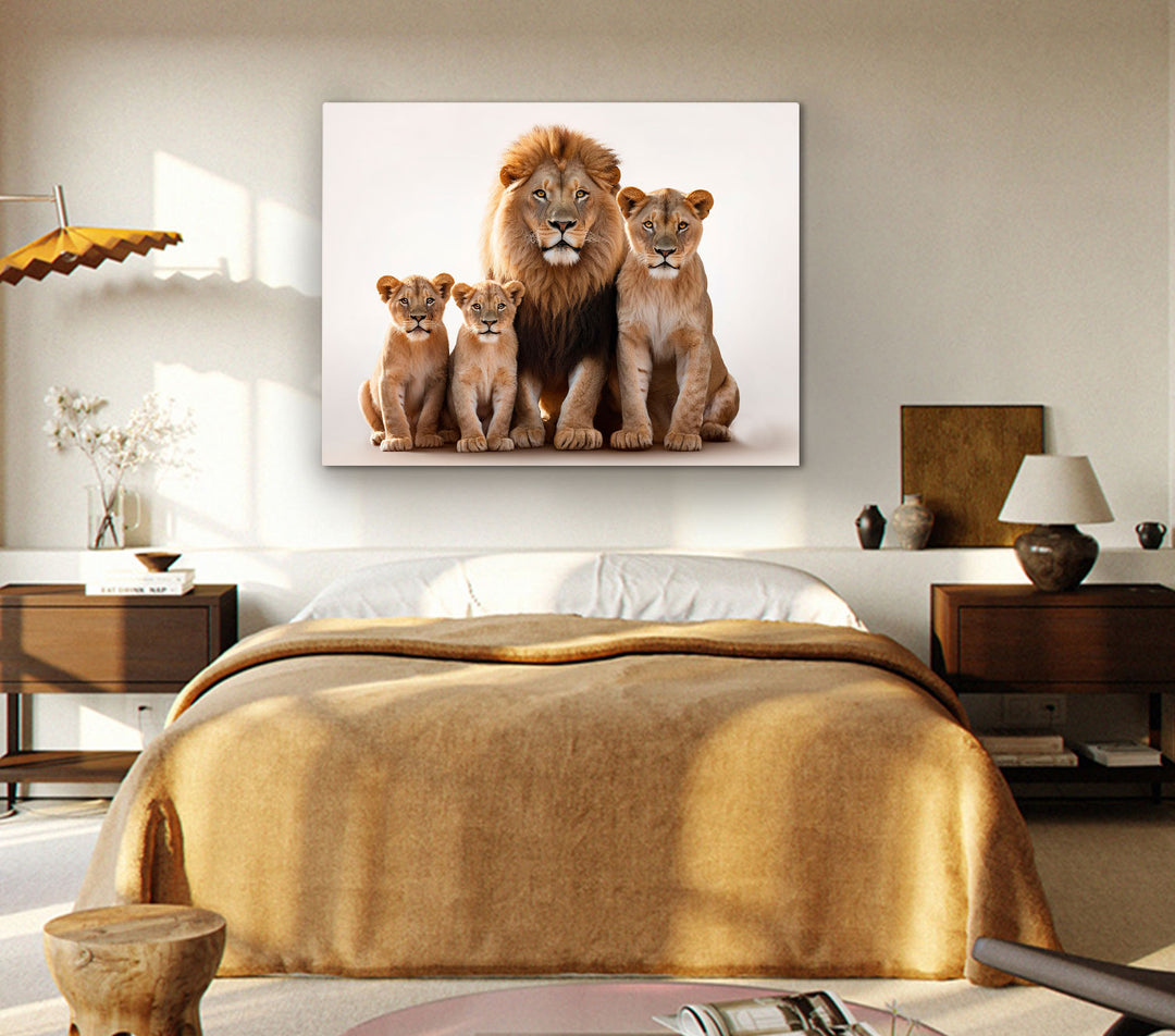 Lion Family Canvas Print