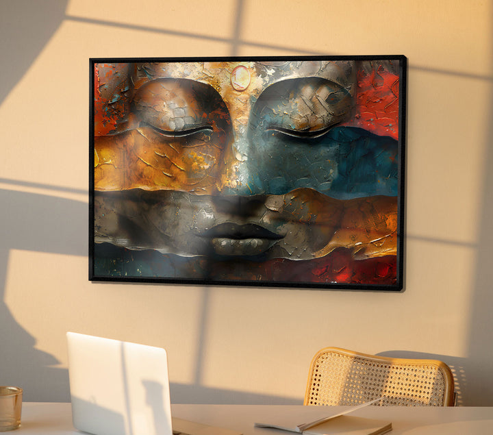 Holy Buddha Abstract Painting