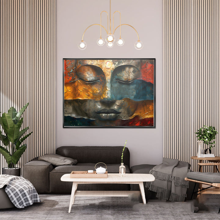 Holy Buddha Abstract Painting
