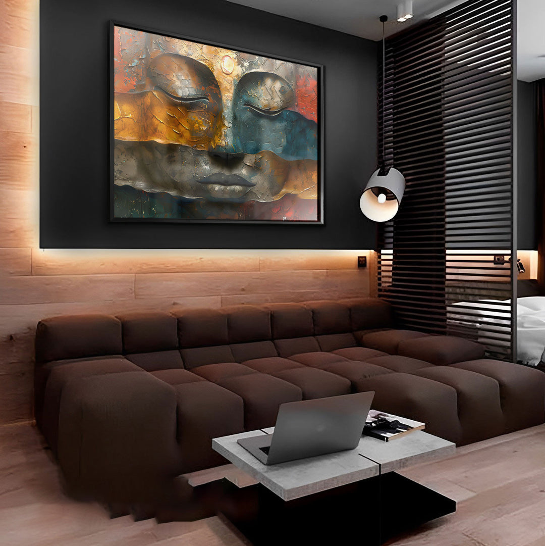 Holy Buddha Abstract Painting